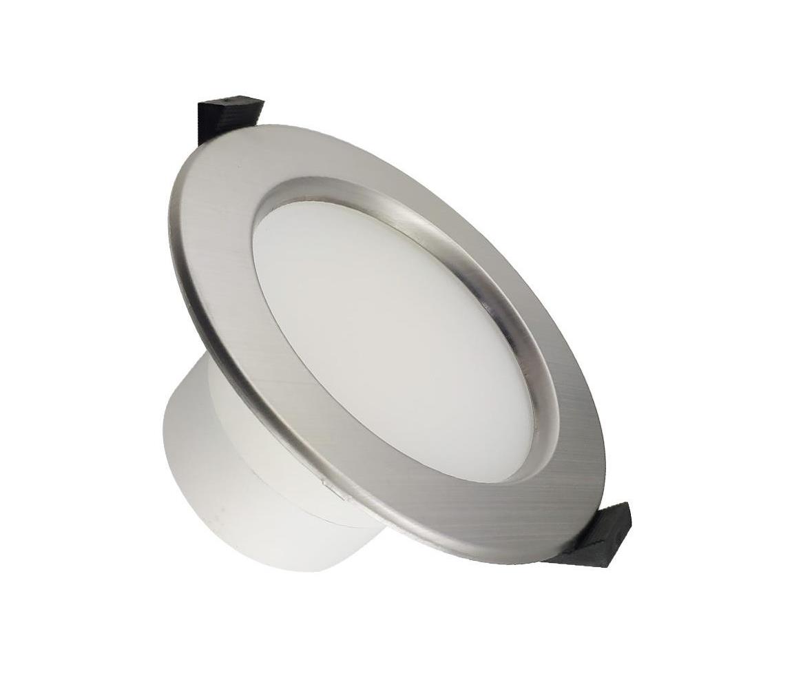 NEDES LED Koupelnové podhledové svítidlo LED/10W/230V 4000K stříbrná IP44 ND3207