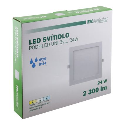 LED Koupelnové podhledové svítidlo LED/24W/230V 3000/4000/6000K IP44