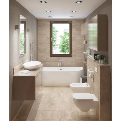LED Koupelnové podhledové svítidlo BONO LED/5W/230V 3000K IP65 lesklý chrom