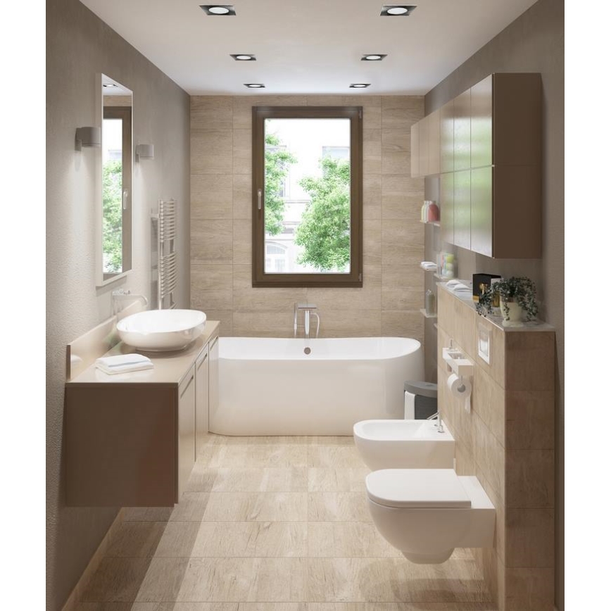LED Koupelnové podhledové svítidlo BONO LED/5W/230V 3000K IP65 lesklý chrom