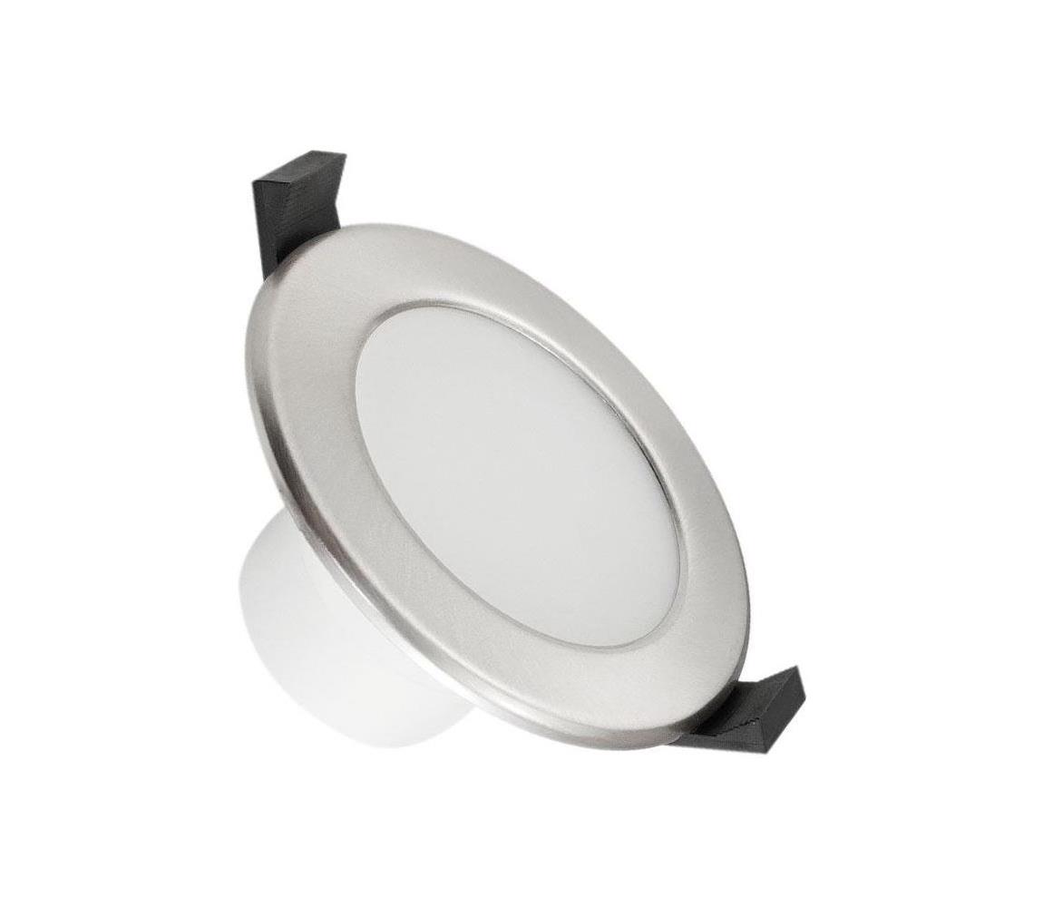 NEDES LED Koupelnové podhledové svítidlo LED/7W/230V 3000K stříbrná IP44 ND3190
