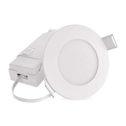 LED Koupelnové podhledové svítidlo LORI LED/4,5W/230V IP65 2700/4000K pr. 8,5 cm bílá