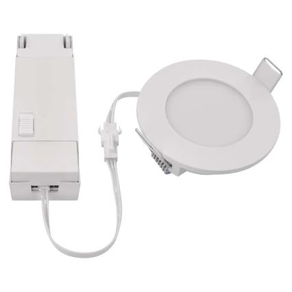 LED Koupelnové podhledové svítidlo LORI LED/4,5W/230V IP65 2700/4000K pr. 8,5 cm bílá