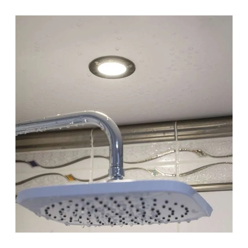 LED Koupelnové podhledové svítidlo LORI LED/4,5W/230V IP65 2700/4000K pr. 8,5 cm černá