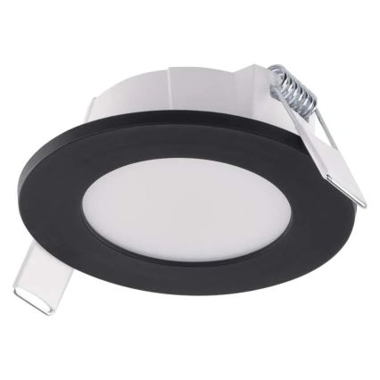 LED Koupelnové podhledové svítidlo LORI LED/4,5W/230V IP65 2700/4000K pr. 8,5 cm černá