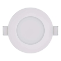 LED Koupelnové podhledové svítidlo LORI LED/4,5W/230V IP65 2700/4000K pr. 8,5 cm bílá