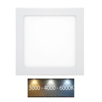 LED Koupelnové podhledové svítidlo RAFA LED/18W/230V 3000/4000/6000K 22x22 cm IP44 bílá