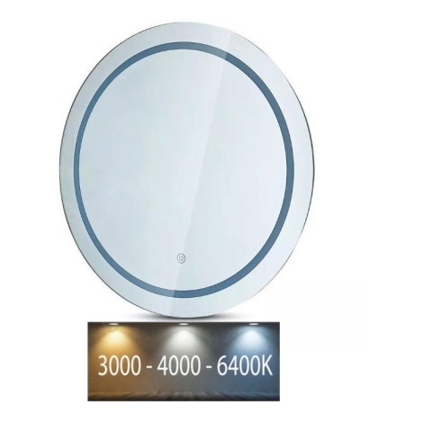 LED Koupelnové podsvícené zrcadlo LED/25W/230V 3000/4000/6400K IP44