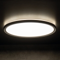 LED Koupelnové stropní svítidlo AZPO LED/18,5W/230V pr. 29 cm IP54 černá