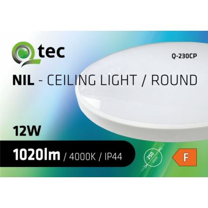 LED Koupelnové stropní svítidlo CIRCLE LED/12W/230V 4000K pr. 25 cm IP44 bílá