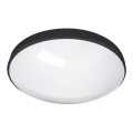 LED Koupelnové stropní svítidlo CIRCLE LED/12W/230V 4000K pr. 25 cm IP44 černá