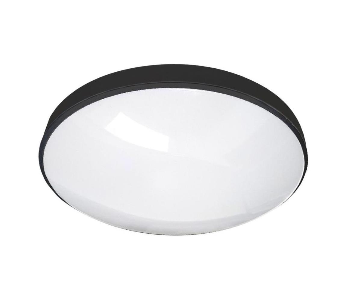 Baterie Centrum LED Koupelnové stropní svítidlo CIRCLE LED/12W/230V 4000K pr. 25 cm IP44 černá BC0473