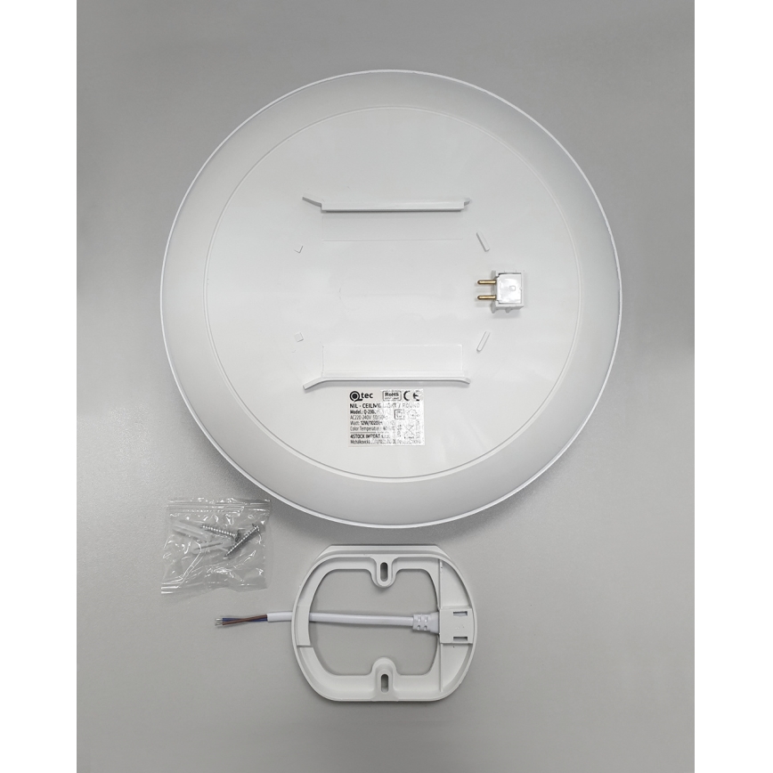 LED Koupelnové stropní svítidlo CIRCLE LED/18W/230V 4000K pr. 30 cm IP44 bílá