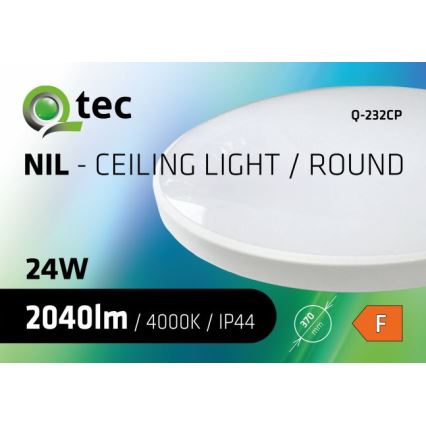 LED Koupelnové stropní svítidlo CIRCLE LED/24W/230V 4000K pr. 37 cm IP44 bílá