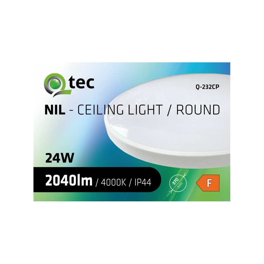 LED Koupelnové stropní svítidlo CIRCLE LED/24W/230V 4000K pr. 37 cm IP44 bílá