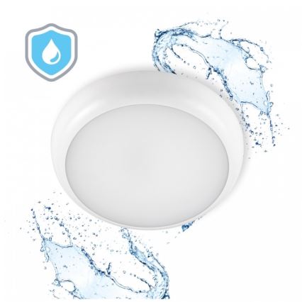 LED Koupelnové stropní svítidlo DEFENDER LED/12/18/24W/230V 3000/4000/6500K IP65 pr. 30 cm bílá