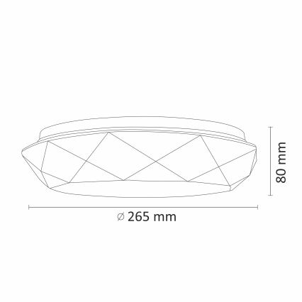 LED Koupelnové stropní svítidlo GALAXY LED/12W/230V IP44