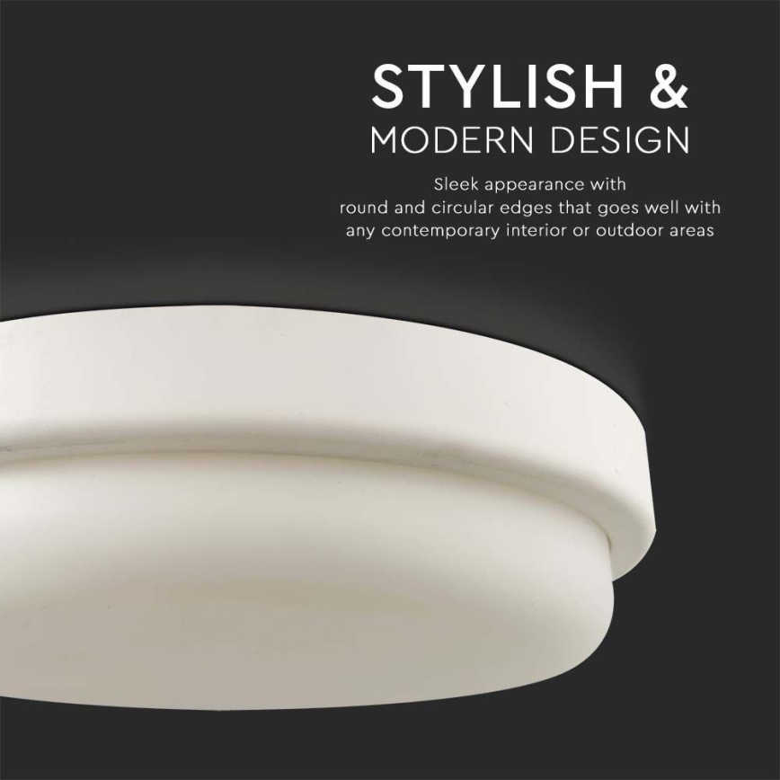 LED Koupelnové stropní svítidlo LED/12W/230V 6500K IP54 pr. 15 cm