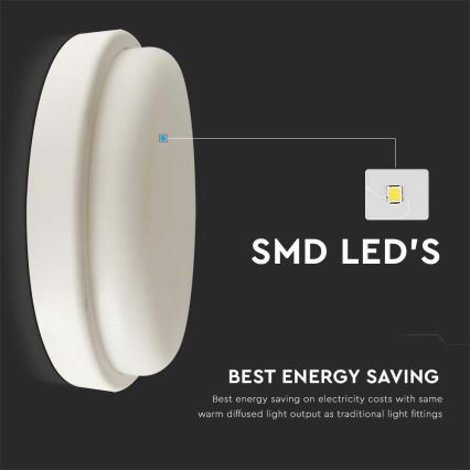 LED Koupelnové stropní svítidlo LED/12W/230V 6500K IP54 pr. 15 cm