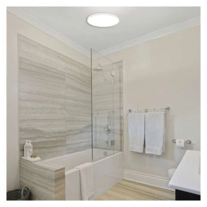LED Koupelnové stropní svítidlo LED/15W/230V 3000/4000/5700K IP55 bílá