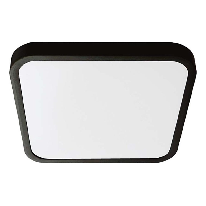 LED Koupelnové stropní svítidlo LED/18W/230V 3000K IP44 25x25 cm černá