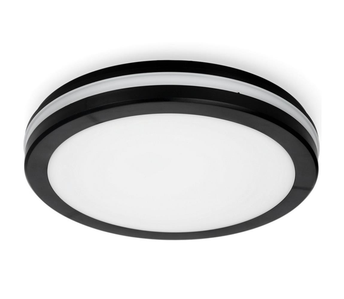 LED Koupelnové stropní svítidlo LED/18W/230V IP65 pr. 30 cm černá 