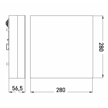 LED Koupelnové stropní svítidlo LED/24W/230V 3000/4000/6000K 28x28 cm IP44