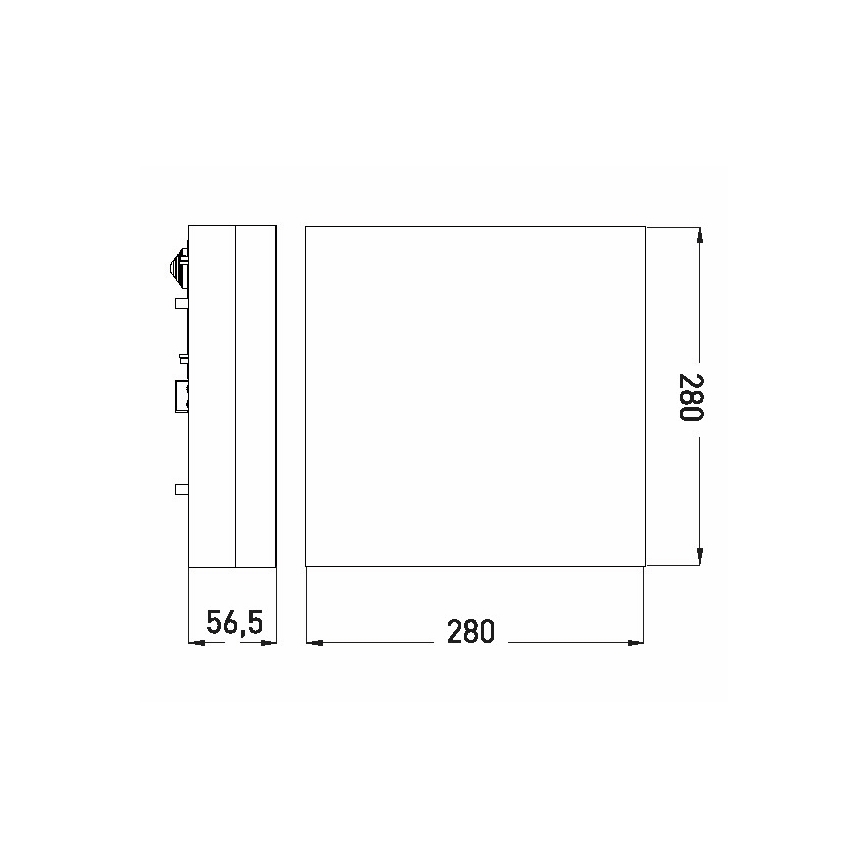 LED Koupelnové stropní svítidlo LED/24W/230V 3000/4000/6000K 28x28 cm IP44