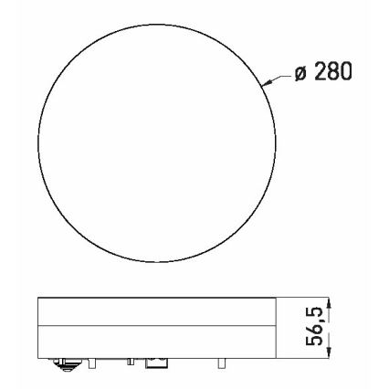 LED Koupelnové stropní svítidlo LED/24W/230V 3000/4000/6000K pr. 28 cm IP44