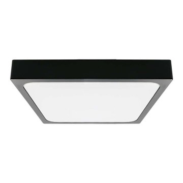 LED Koupelnové stropní svítidlo LED/24W/230V 3000K IP44 29,5x29,5 cm černá