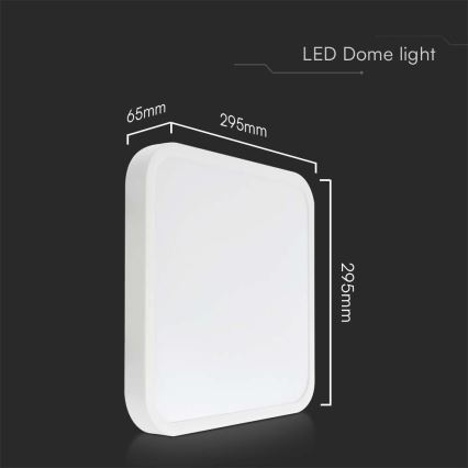 LED Koupelnové stropní svítidlo LED/24W/230V 3000K IP44 bílá