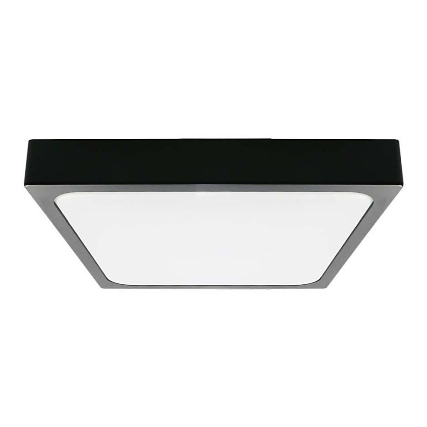 LED Koupelnové stropní svítidlo LED/24W/230V 4000K IP44 29,5x29,5 cm černá