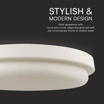 LED Koupelnové stropní svítidlo LED/24W/230V 6500K IP54 pr. 24 cm