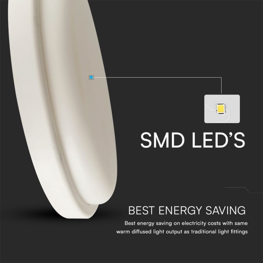 LED Koupelnové stropní svítidlo LED/24W/230V 6500K IP54 pr. 24 cm