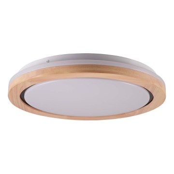 LED Koupelnové stropní svítidlo LED/24W/230V pr. 39 cm IP44 dub