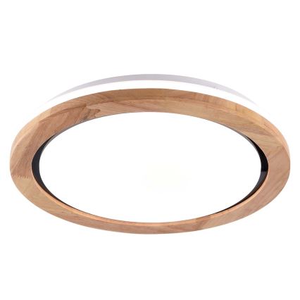 LED Koupelnové stropní svítidlo LED/24W/230V pr. 39 cm IP44 dub