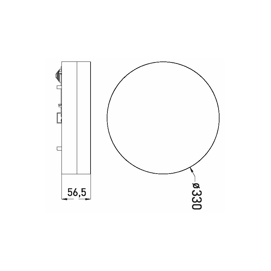 LED Koupelnové stropní svítidlo LED/30W/230V 3000/4000/6000K pr. 33 cm IP44