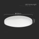 LED Koupelnové stropní svítidlo LED/36W/230V 3000K IP44 bílá