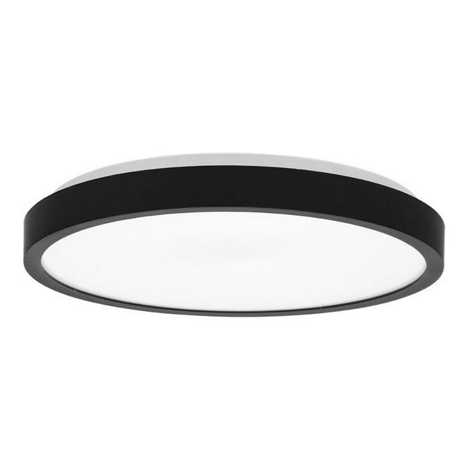 LED Koupelnové stropní svítidlo LIRA LED/12W/230V 4000K pr. 25 cm IP44 černá