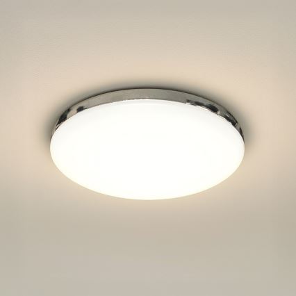 LED Koupelnové stropní svítidlo MAYA LED/15W/230V pr. 33 cm IP44 lesklý chrom