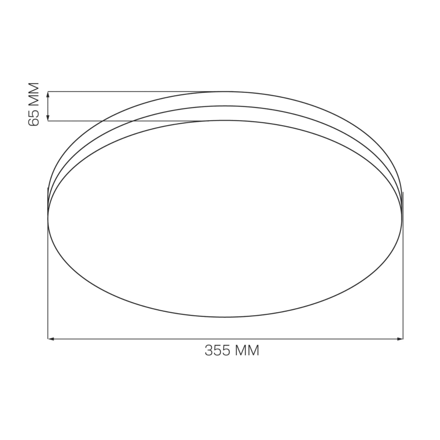 LED Koupelnové stropní svítidlo MOON LED/18W/230V lesklý chrom IP44