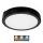 LED Koupelnové stropní svítidlo NAIROS LED/24W/230V 3000/4000/6500K IP65 pr. 30 cm černá