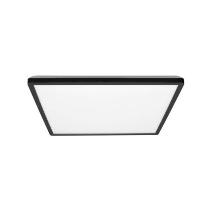 LED Koupelnové stropní svítidlo NIVERA LED/18W/230V IP54 3000/4000/6000K 30x30 cm černá