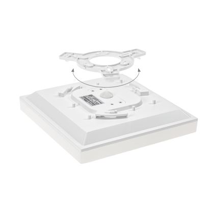 LED Koupelnové stropní svítidlo NYMPHEA LED/18W/230V 3000K IP44 hranatý