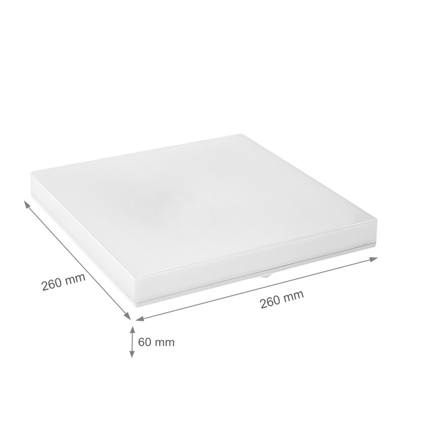 LED Koupelnové stropní svítidlo NYMPHEA LED/18W/230V 3000K IP44 hranatý
