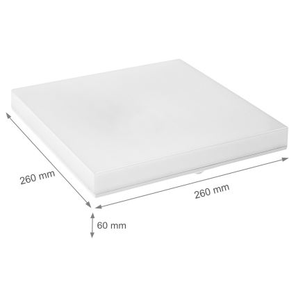 LED Koupelnové stropní svítidlo NYMPHEA LED/18W/230V 4000K IP44 hranatý