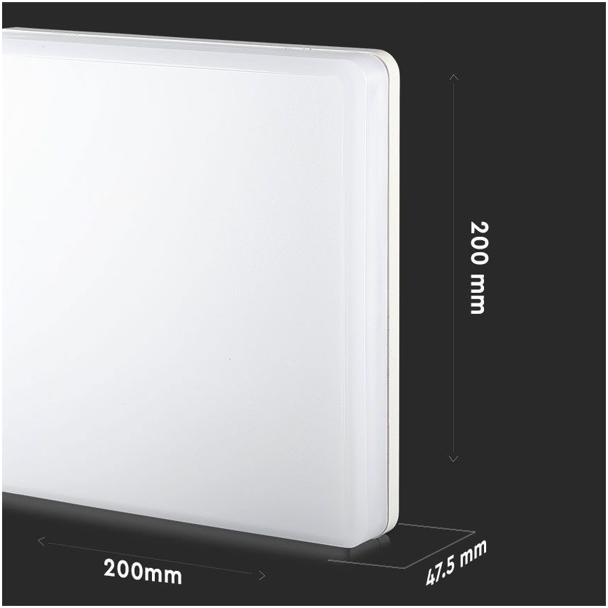 LED Koupelnové stropní svítidlo SAMSUNG CHIP LED/15W/230V 3000K IP44 20x20 cm