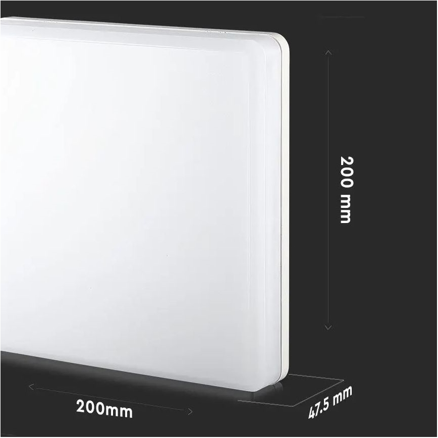 LED Koupelnové stropní svítidlo SAMSUNG CHIP LED/15W/230V 6500K IP44 20x20 cm