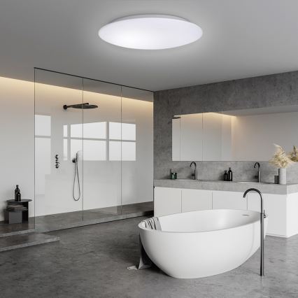 LED Koupelnové stropní svítidlo se senzorem AVESTA LED/28W/230V 4000K IP54