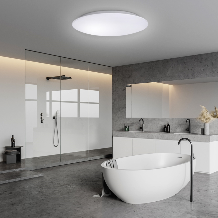 LED Koupelnové stropní svítidlo se senzorem AVESTA LED/28W/230V 4000K IP54